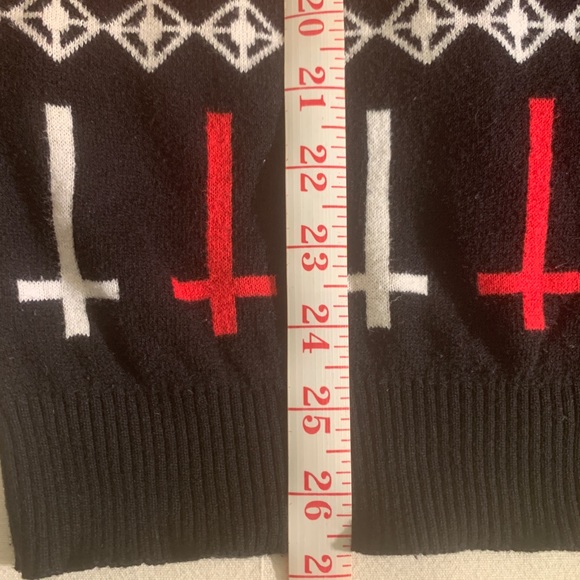 Rat Baby ‘Fuck Christmas Hail Satan’ Xmas Jumper (rare UK import, discontinued) - Picture 5 of 9